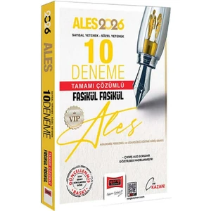 Yargı 2026 Ales Vıp Sayısal Sözel Yetenek Tamamı Çözümlü Fasikül Fasikül 10 Deneme