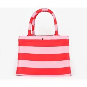 Pembe  Çizgili Çocuk Plaj Çantası