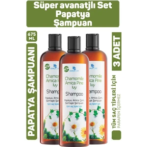 Hunca Care Papatya Şampuan 675 ml 3 Adet