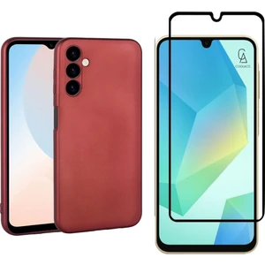 Samsung Galaxy A16 ile Uyumlu Telefon Kılıfı ve 5d Tam Kaplayan Cam Ekran Koruyucu
