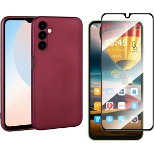 Samsung Galaxy A16 ile Uyumlu Telefon Kılıfı ve Tam Kaplayan Seramik Ekran Koruyucu