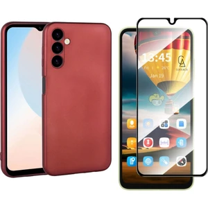 Samsung Galaxy A16 ile Uyumlu Telefon Kılıfı ve Tam Kaplayan Seramik Ekran Koruyucu