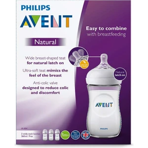 Philips Avent 260 ml Plastik Biberon 1AY+ 3lü Set Cam Değildir