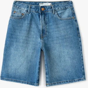 Rahat Kesim Normal Bel Denim Şort