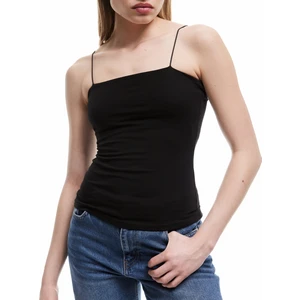 Ip Askılı Pamuklu Dar Kesim Basic Kolsuz Atlet