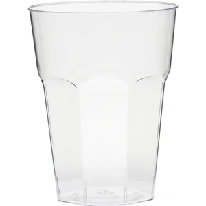 350 ml Sert Plastik Kristal Bardak 20'li