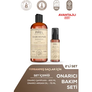 Onarıcı Şampuan – Argan Serum 2’li Set