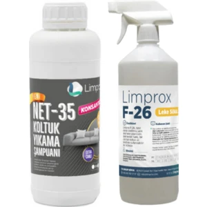 Net- 35 Halı Koltuk Köpüksüz Deterjanı Şampuanı Ilacı 1 Litre - Genel Leke Çıkarıcı F- 26 Litre