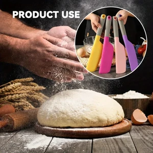 Silikon Siyah Spatula Seti - Kek Dekorasyonu, Krem Karıştırması Için Yapışmaz, Isıya Dayanıklı Mutfak Araçları - Dayanıklı, Dekor Dikişsiz Silikon Araçlar