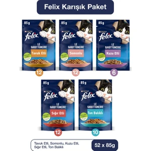 Felıx Pouch Karışık Kedi Yaş Mama 85 gr (52'li)