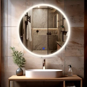Orbit Günışığı Led'li Lazer Kumlamalı Lavabo & Banyo Aynası (Dokunmatik Sensörlü)