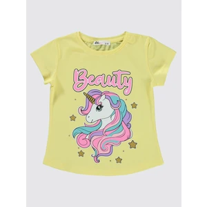 Civil Girls Kız Çocuk Tişört 2-5 Yaş Açık Sarı