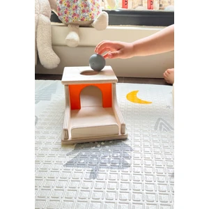 Montessori Süreklilik Kutusu, Pastel Renkli Toplar, Eğitici Ahşap Oyuncak