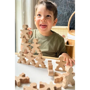 Montessori Denge Oyuncağı, Insan Denge Seti, Eğitici Ahşap Oyuncak