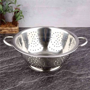Makarna Süzgeci Çelik - 24 cm (Ms-24)