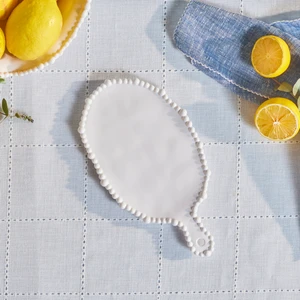 Perla Melamin Peynir Tabağı 28 cm Beyaz