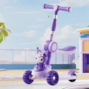 Çocuk Scooter'ı Katlanır 3'ü 1 Arada Koltuklu 1-3-6 Yaş Çocuk Bisikleti (Yurt Dışından)