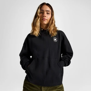 Classic Kadın Oversized Fit Siyah Hoodie