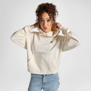 Classic Kadın Oversized Fit Krem Hoodie