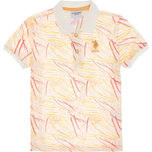 U.s. Polo Assn. Erkek Çocuk Krem Tişört 50299698-VR071