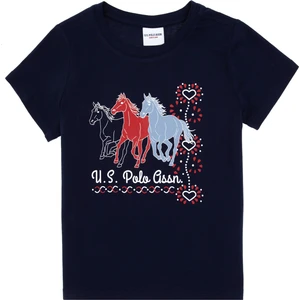 U.s. Polo Assn. Kız Çocuk Lacivert Tişört 50306200-VR033