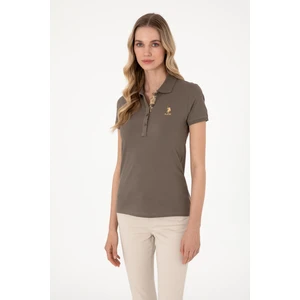 U.S. Polo Assn. Kadın Vizon Basic Tişört 50300896-VR052