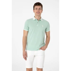 U.s. Polo Assn. Erkek Su Yeşili Tişört Basic 50305995-VR048