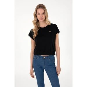 U.s. Polo Assn. Kadın Siyah Tişört 50305720-VR046