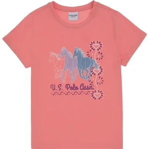 U.s. Polo Assn. Kız Çocuk Pembe Tişört 50306200-VR041