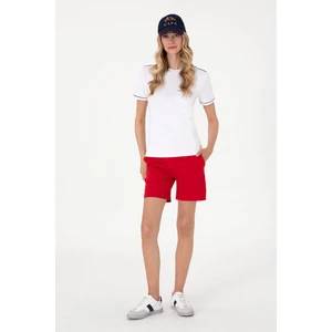 U.s. Polo Assn. Kadın Kırmızı Şort (Örme) 50305755-VR030