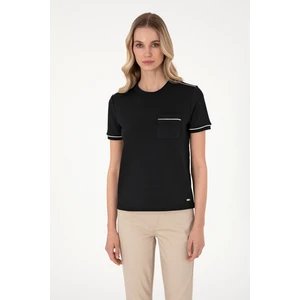 U.s. Polo Assn. Kadın Siyah Tişört 50312942-VR046