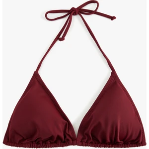 Boyundan Bağlamalı Üçgen Bikini Üstü