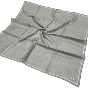 Pamuk Ipek Eşarp - Yeni Monogram - Yağ Yeşili