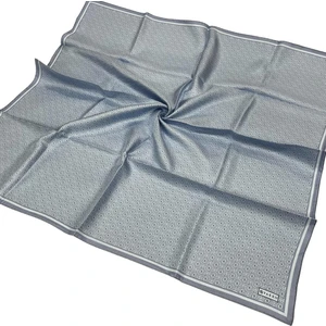 Pamuk Ipek Eşarp - Yeni Monogram - Gümüş