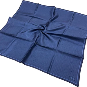 Pamuk Ipek Eşarp - Yeni Monogram - Lacivert