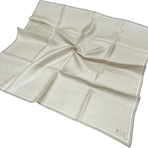 Pamuk Ipek Eşarp - Yeni Monogram - Bej