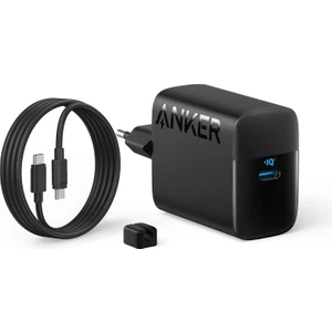 Şarj Cihazı (45W) Usb-C ve Usb-C Kablolu (2'li Set) - B2653 - Siyah (Anker Türkiye Garantili)