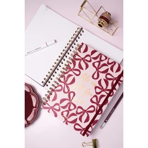 Matt Notebook B5 17X24 cm Spiralli Lastikli Düz, Çizgisiz Tarihsiz Not Defteri Fiyonklar