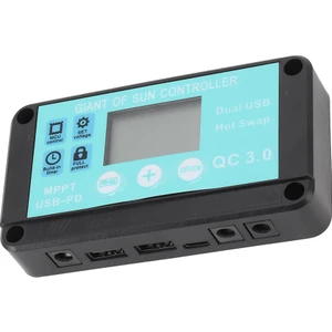 Mppt Solar Şarj Kontrol Cihazı Çoklu Korumalı LCD Ekranlı Solar Solar Qc3.0 Kontrol Cihazı (10A) (Yurt Dışından)
