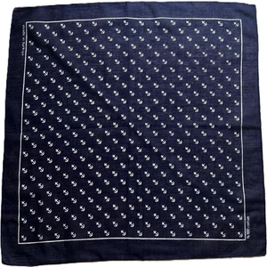 100% Pamuklu Çapa Desenli Bandana Kare Pamuklu Kumaş