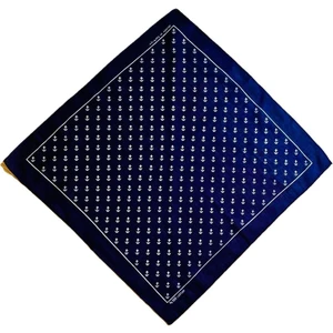 100% Pamuklu Çapa Desenli Bandana Kare Pamuklu Kumaş