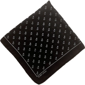 100% Pamuklu Çapa Desenli Bandana Kare Pamuklu Kumaş