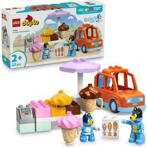 LEGO® Duplo® Bluey: Bluey ile Dondurma Gezisi 10458 - 2 Yaş ve Üzeri Çocuklar Için Araç Içeren Eğitici Oyuncak Yapım Seti (22 Pr)