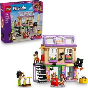 LEGO® Friends Müzik Mağazası ve Daire 42653 - 7 Yaş ve Üzeri Çocuklar Için 3 Mini Bebek Içeren Oyuncak Yapım Seti (483 Parça)