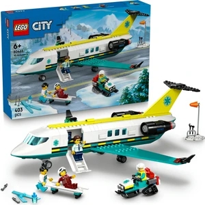 LEGO® City Acil Hava Ambulans Uçağı 60465 - 6 Yaş ve Üzeri Çocuklar Için Kar Motosikleti Içeren  Oyuncak Yapım Seti (403 Parça)