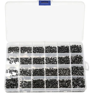 720 Adet Gömme Düz Başlı Mini Vida Seti M1.4 M1.7 M2 M2.5 M3 Karbon Çelik Bilgisayar Dizüstü Bilgisayar Vida Takımı (Yurt Dışından)