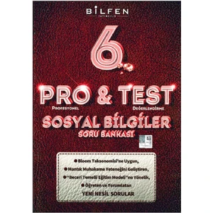 Bilfen Yayınları 6. Sınıf Sosyal Bilgiler Pro&Test Soru Bankası