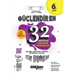 Ankara Yayıncılık 6.Sınıf  Güçlendiren 32 Haftalık Fen Bilimleri