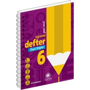 Çanta Yayınları 6. Sınıf Defter Öğreten Sosyal Bilgiler Branş Defterler 2022