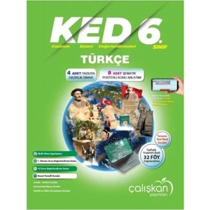 Çalışkan Yayınları 6. Sınıf Türkçe Kazanım Ekseni Değerlendirme